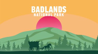 Çorak Topraklar Ulusal Parkı 'nın güzel manzarası