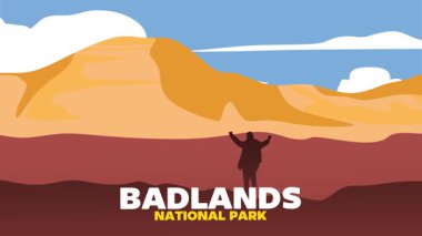 Çorak Topraklar Ulusal Parkı 'nın güzel manzarası