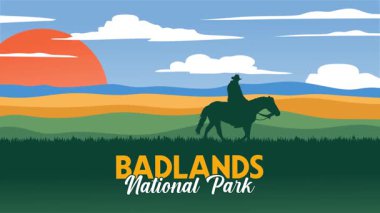 Çorak Topraklar Ulusal Parkı 'nın güzel manzarası