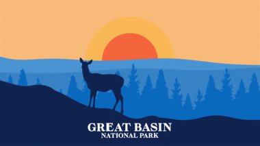 Great Basin Ulusal Parkı 'nın güzel manzarası