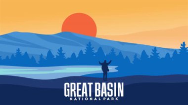 Great Basin Ulusal Parkı 'nın güzel manzarası