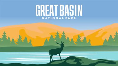 Great Basin Ulusal Parkı 'nın güzel manzarası