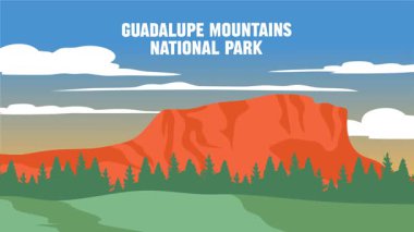 Guadalupe Dağları Milli Parkı 'nın güzel manzarası