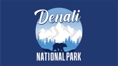 Güzel doğal manzaralı ve gökyüzü olan Denali Milli Parkı