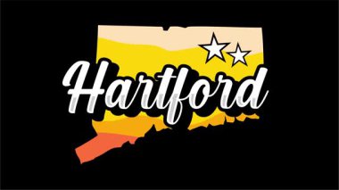 Hartford bağlantı haritası silueti