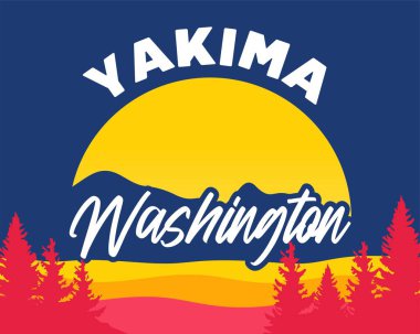 Yakima Washington 'ın güzel manzarası