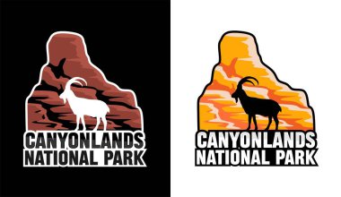 Canyonlands Ulusal Parkı 'nda gökyüzü ve doğa manzarası çok güzel.