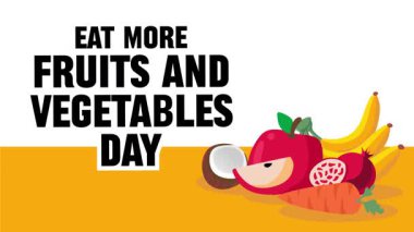 Daha fazla meyve ve sebze yiyin.