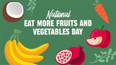 Daha fazla meyve ve sebze yiyin.