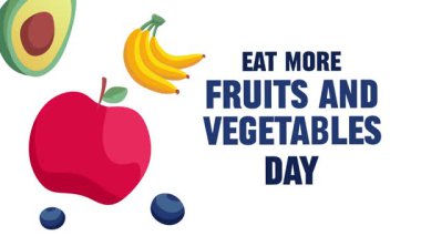 Daha fazla meyve ve sebze yiyin.