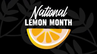 Lezzetli limonlu ulusal limon ayı