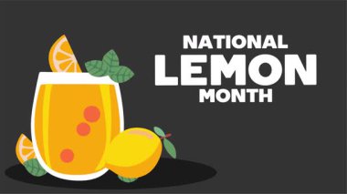 Lezzetli limonlu ulusal limon ayı