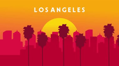 Los Angeles, Kaliforniya 'nın çarpıcı manzarası