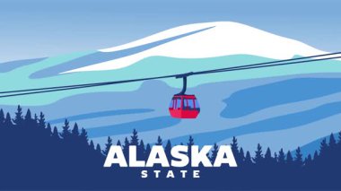 Alaska 'nın güzel doğal manzarası