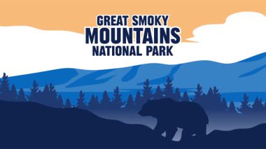 Muhteşem Smoky Dağları Ulusal Parkı Güzel ve büyüleyici manzaralı