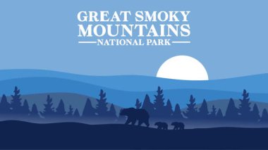 Muhteşem Smoky Dağları Ulusal Parkı Güzel ve büyüleyici manzaralı