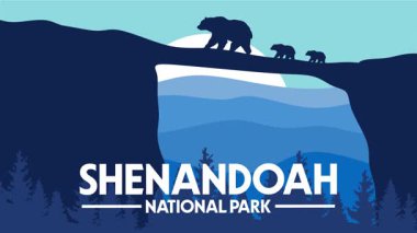 Shenandoah Ulusal Parkı çarpıcı doğal manzarası ve gökyüzüyle