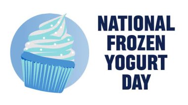 Ulusal donmuş yoğurt günü ve lezzetli donmuş yoğurt.