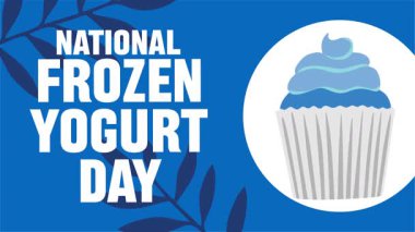 Ulusal donmuş yoğurt günü ve lezzetli donmuş yoğurt.