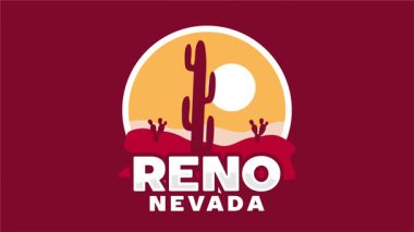 Reno Nevada 'nın güzel ve büyüleyici manzarası