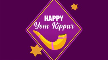 Mutlu Yom Kippur 'lar kutlayan yahudilere.