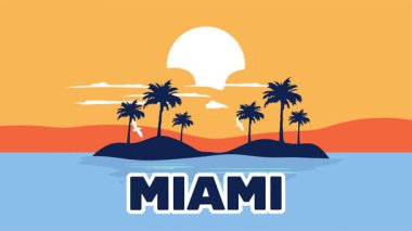 Güzel manzaralı Miami Florida