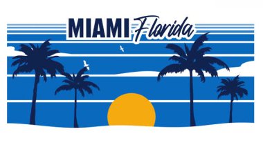 Güzel manzaralı Miami Florida