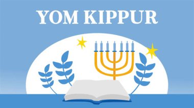 Mutlu Yom Kippur 'lar kutlayan yahudilere.