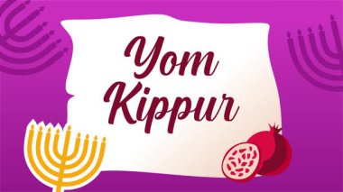 Mutlu Yom Kippur 'lar kutlayan yahudilere.