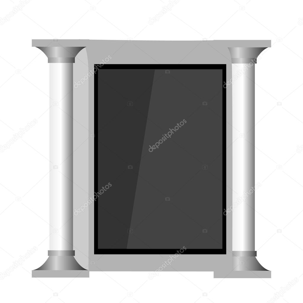 Lcd Displays Outdoor Light Box Advertising Stand Banner Vector Outdoor Light Box Advertising Stand Banner Vector Ilration Stock
