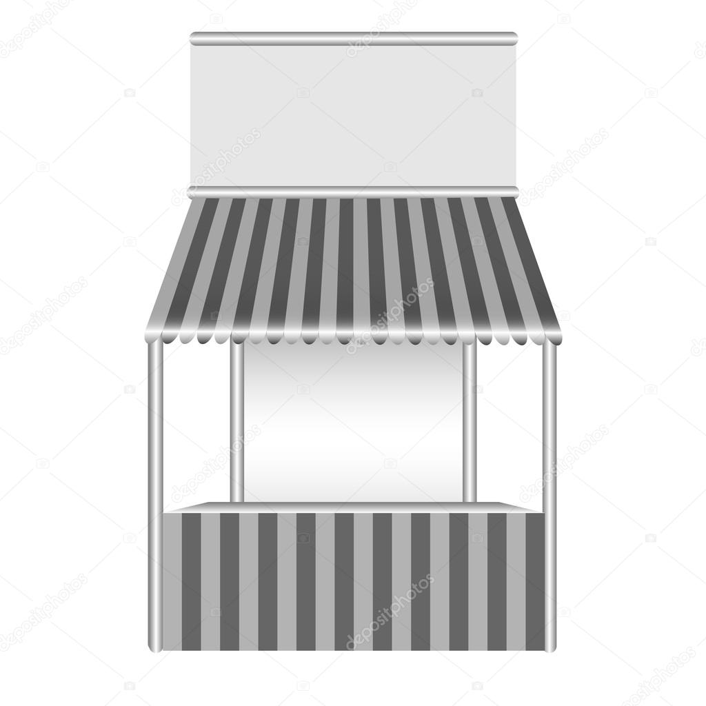 Detailed vector illustration of a stall.