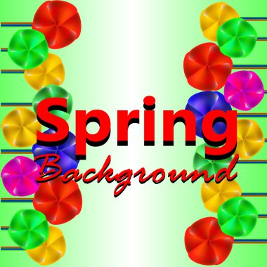Spring background. Spring is coming. Vector illustration