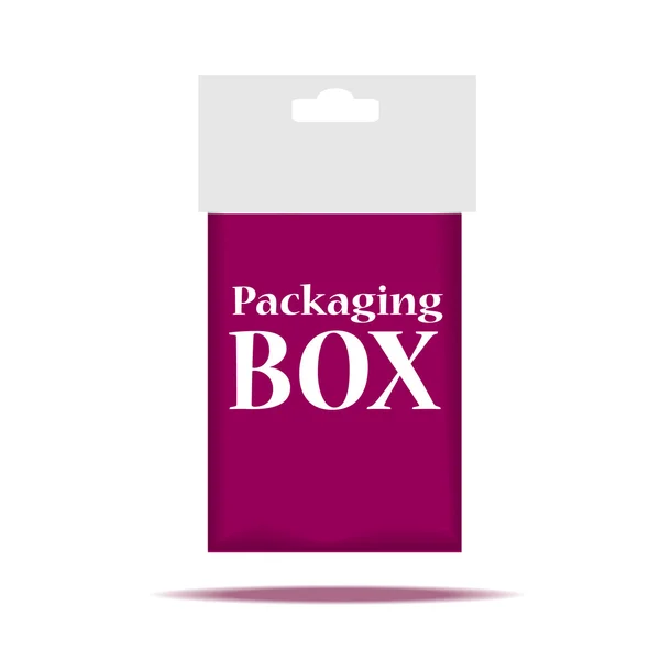 Packaging Box Design. Vector Illustration EPS 10 — Stock Vector