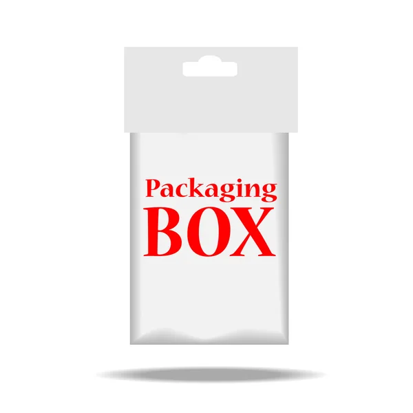 Design scatola di imballaggio. Illustrazione vettoriale EPS 10 — Vettoriale Stock