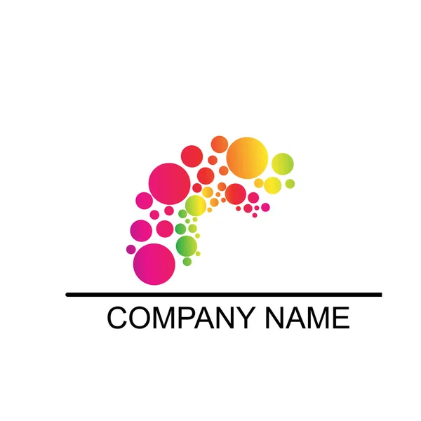 Logo colorato Design. Icona colorata. Illustrazione vettoriale . — Vettoriale Stock