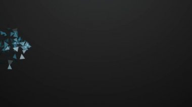 Yönde hareket soyut üçgenler arka plan