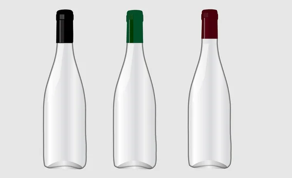 Botella para vino . — Vector de stock