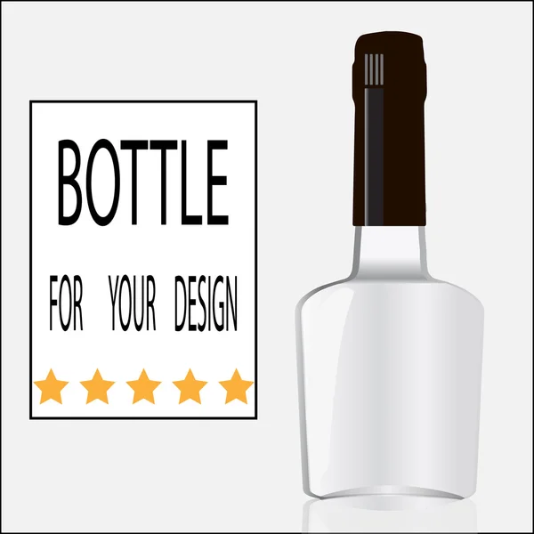 Бутылка для Вашего дизайна — стоковый вектор