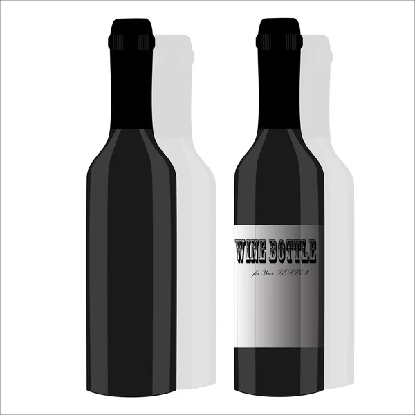 Vetor garrafa de vinho — Vetor de Stock