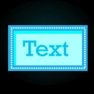 Neon ışıkları. Vektör esnaf 