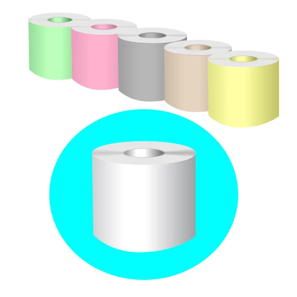 WC Roll. Vector illusztrátor — Stock Vector