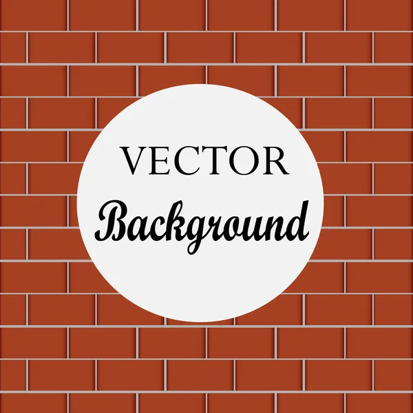 Brick Background. Illudémarrage vectoriel — Image vectorielle