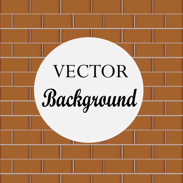 Brick Background. Illudémarrage vectoriel — Image vectorielle