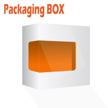 Modern yazılım ürün paket kutu