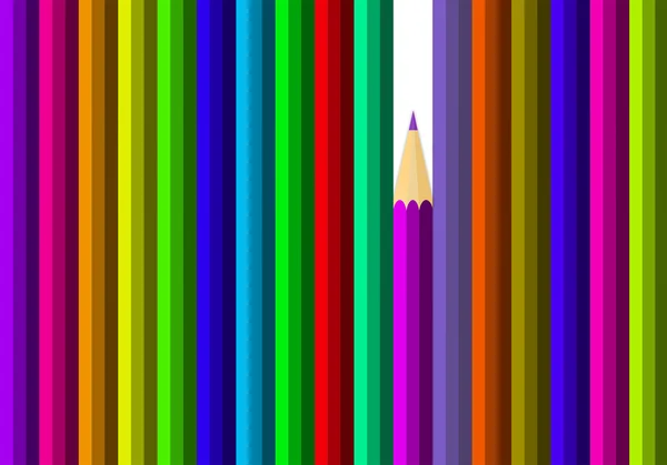 Un certain nombre de crayons de couleur — Photo
