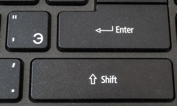 Schwarze Laptop-Tastatur — Stockfoto