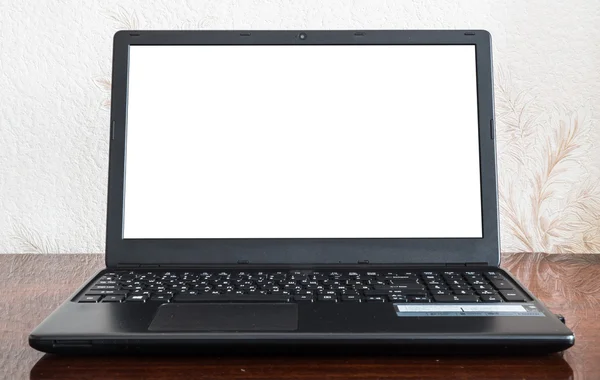 Открыть ноутбук крупным планом — стоковое фото