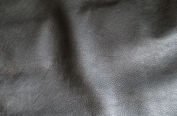 Leather black closeup — Stock Photo, Image