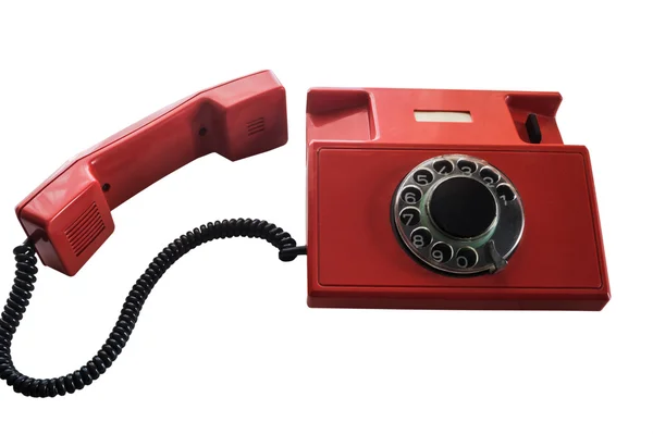 Retro telefon egy fehér háttér — Stock Fotó