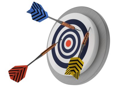 eksik nokta, daha gevşek kötü strateji, okları hedef hayır başarı